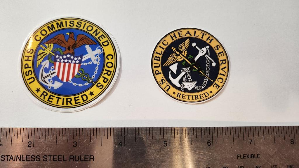 USPHS Retired Patch & Decal Set