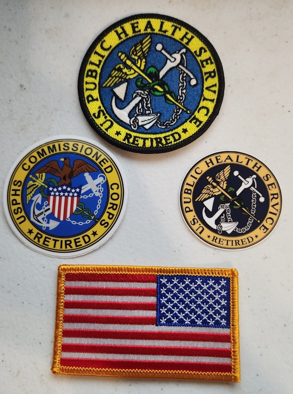 USPHS Retired Patch & Decal Set