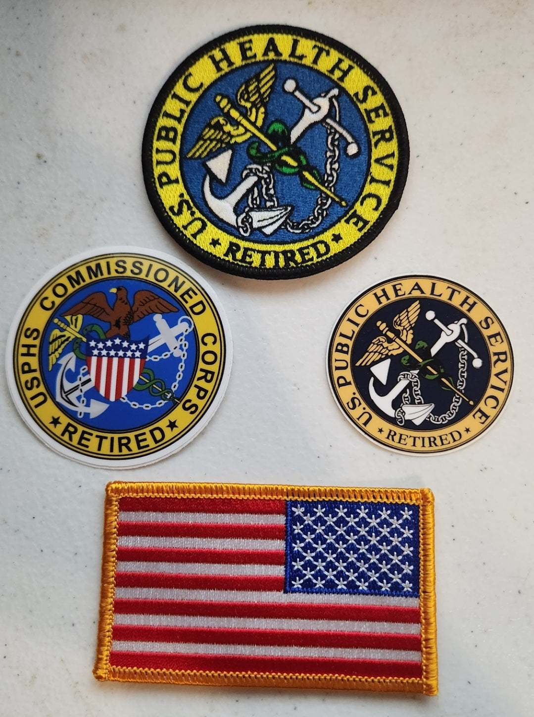 USPHS Retired Patch & Decal Set