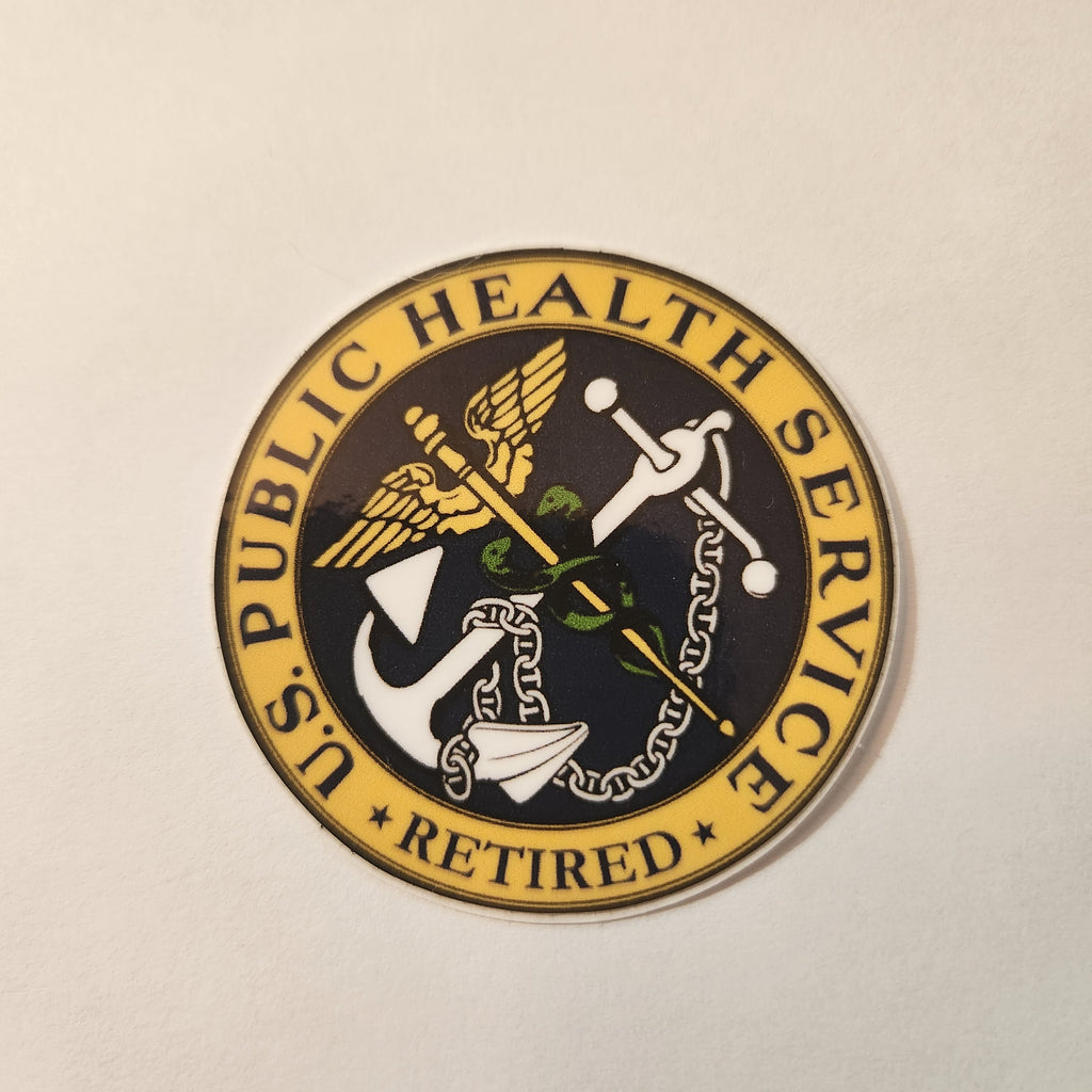 USPHS Retired Decals, Vinyl, Set of 2 styles