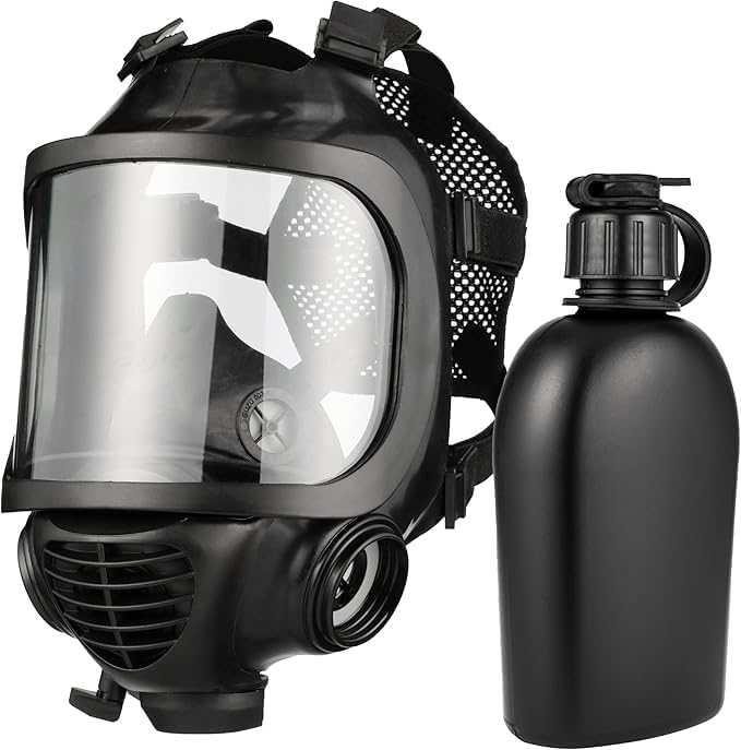 MIRA Safety CM-6M Certified CBRN Full Face Gas Mask with Drinking System (2-Piece Set)