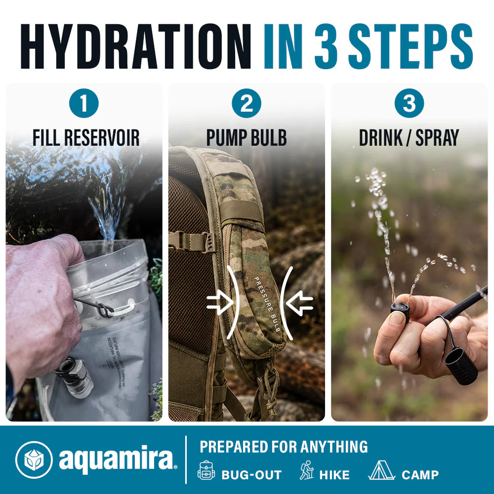 RIG 1600 3-Liter Tactical Hydration Pack by Aquamira