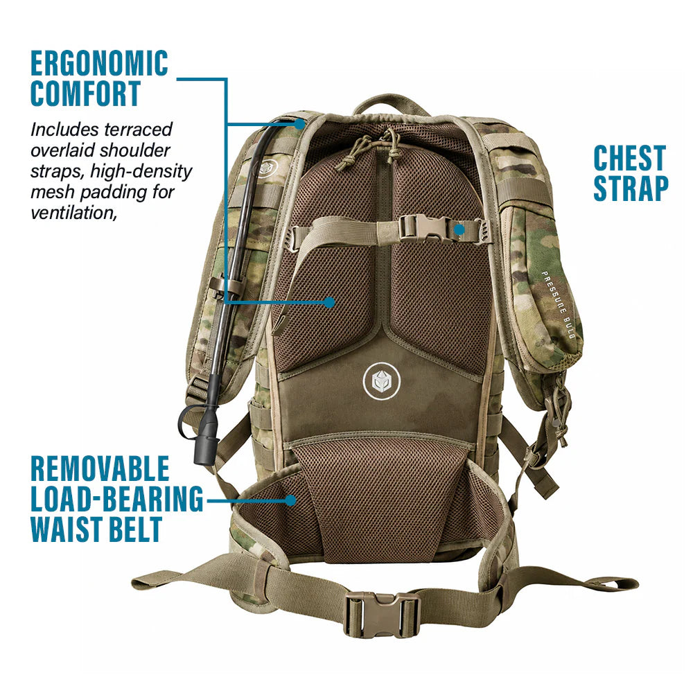 RIG 1600 3-Liter Tactical Hydration Pack by Aquamira