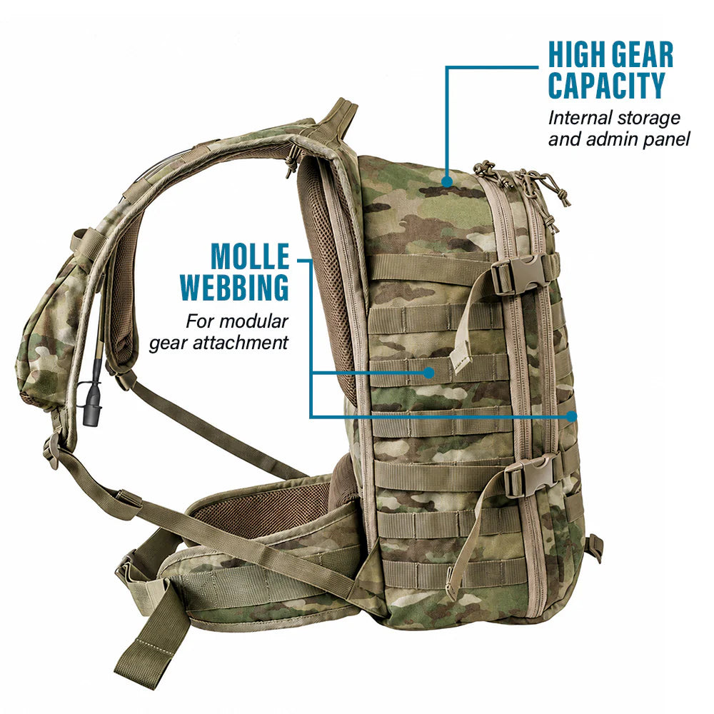 RIG 1600 3-Liter Tactical Hydration Pack by Aquamira