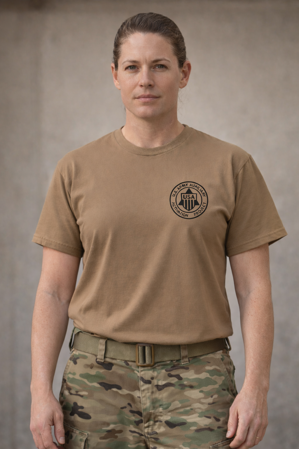 Official U.S. Army Auxiliary Activation Project T-Shirt (Left Chest Logo)