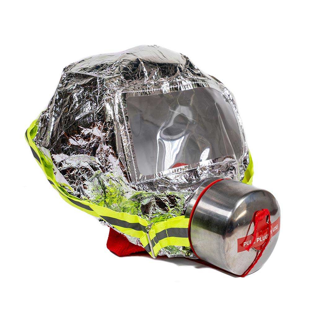 Ready Hour Fire &amp; Smoke Evacuation Mask + Emergency Fire Blanket