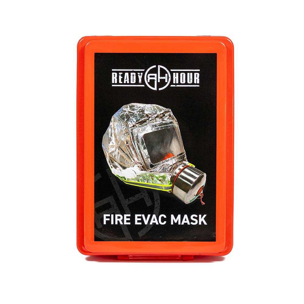 Ready Hour Fire &amp; Smoke Evacuation Mask + Emergency Fire Blanket