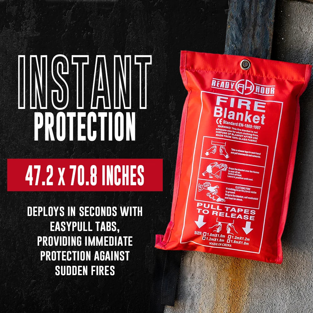 Large Fire Blanket by Ready Hour (47.2 x 70.8 inches)