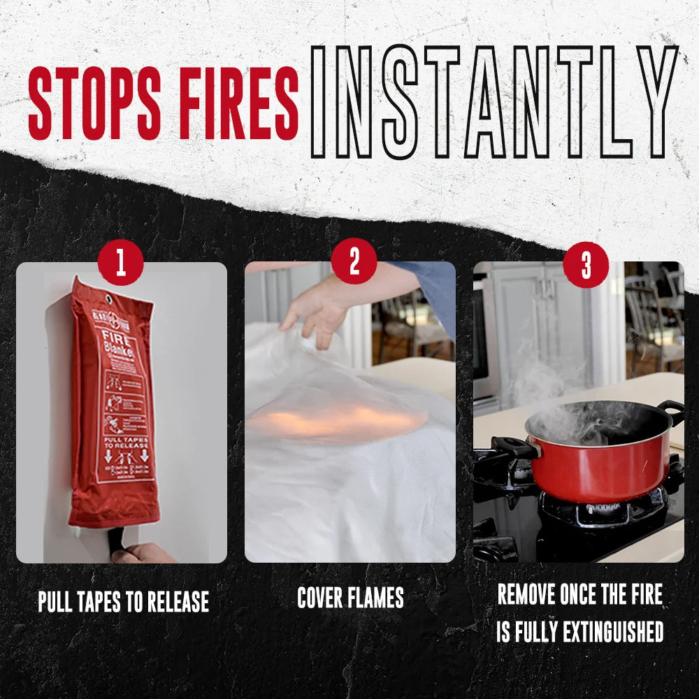 Large Fire Blanket by Ready Hour (47.2 x 70.8 inches)