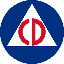 Legacy Civil Defense Decal 2.5 inch - Set of 2
