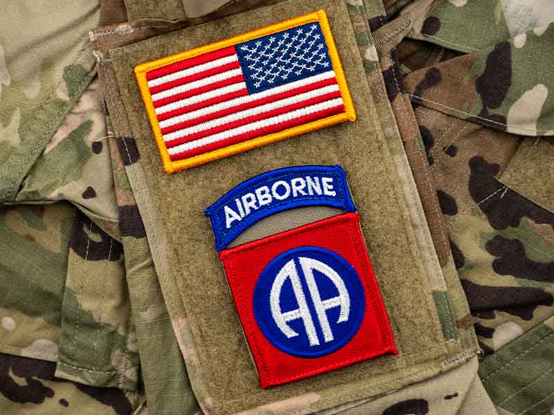 USA Reverse Flag Patch – Hook Back (SKU: F5699)