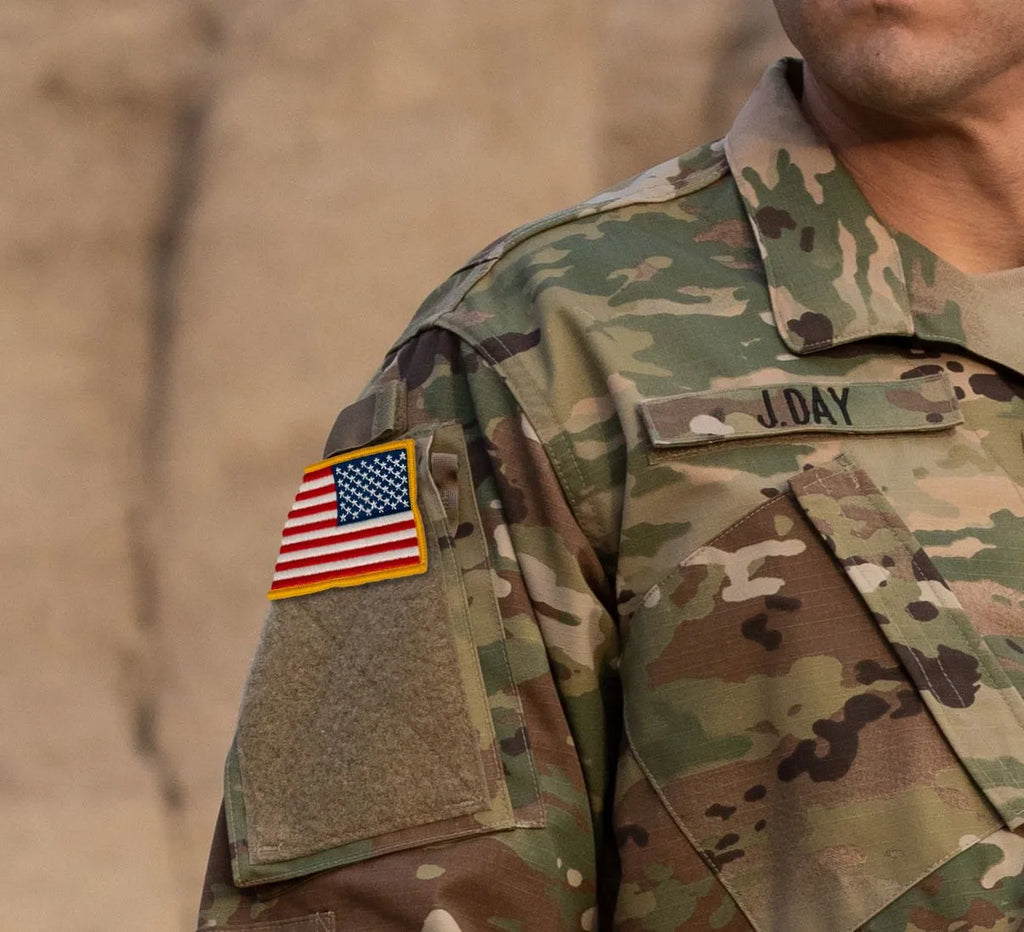 USA Reverse Flag Patch – Hook Back (SKU: F5699)