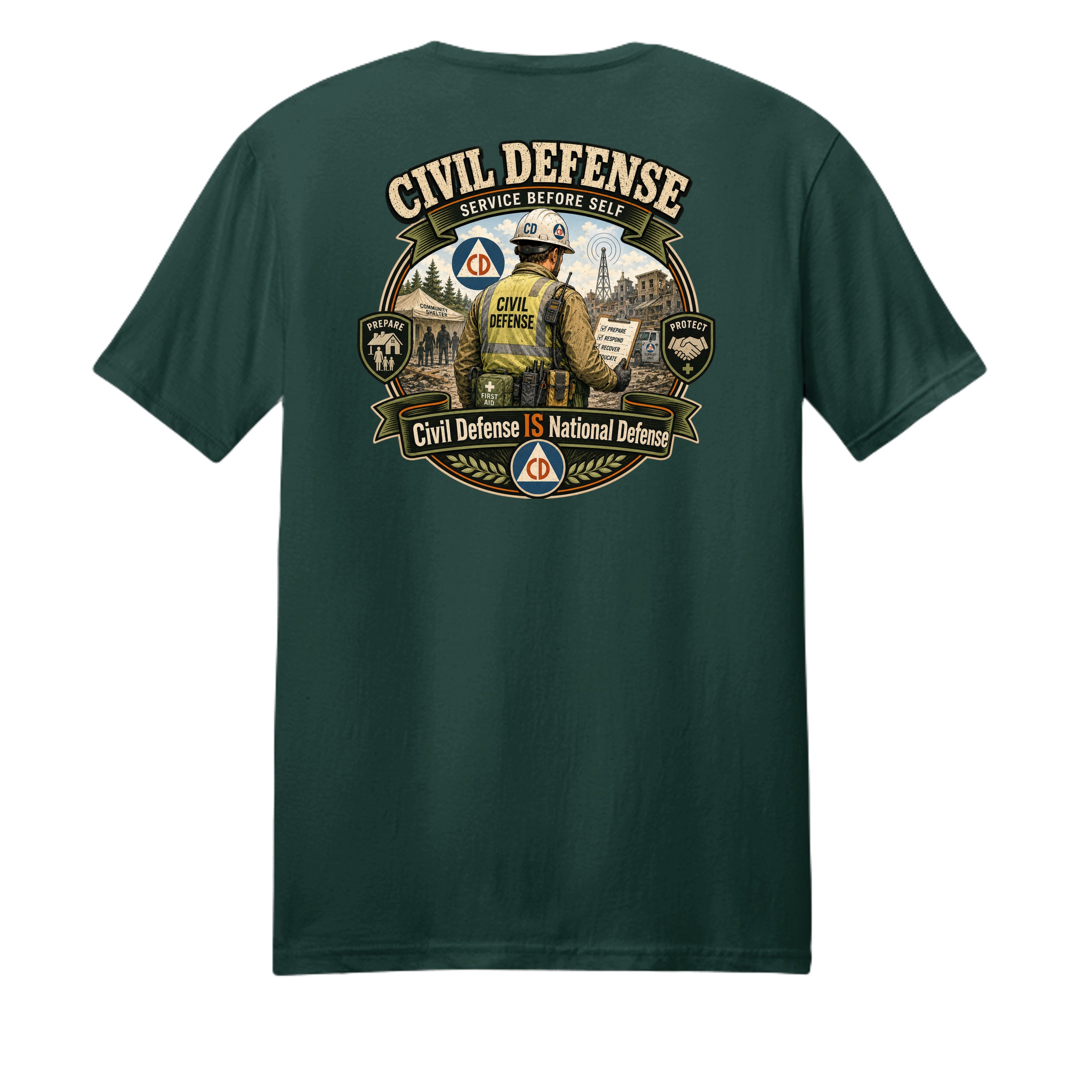 Dark Green - PC54 - BACK