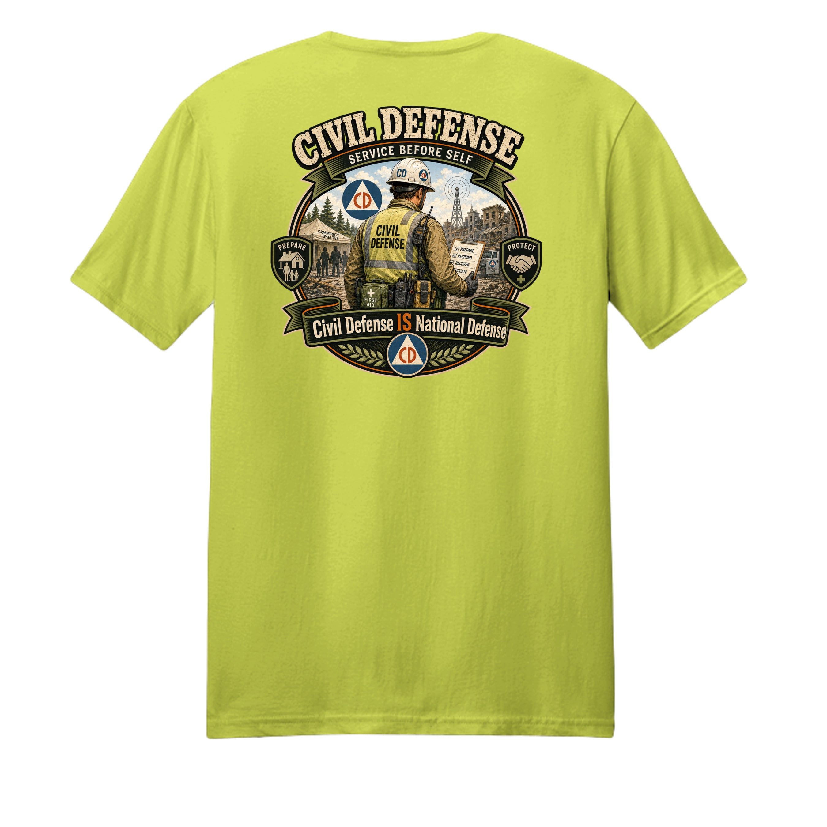 Neon Yellow - PC54 - BACK